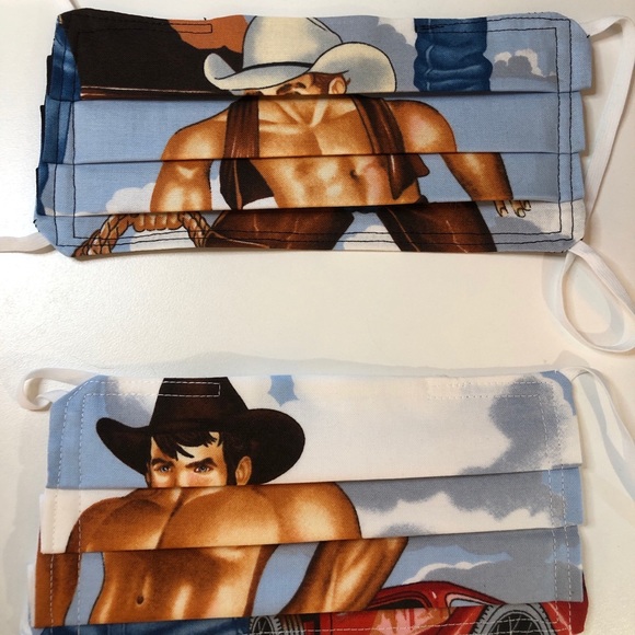 Vintage cowboys face mask #91 - Picture 2 of 3